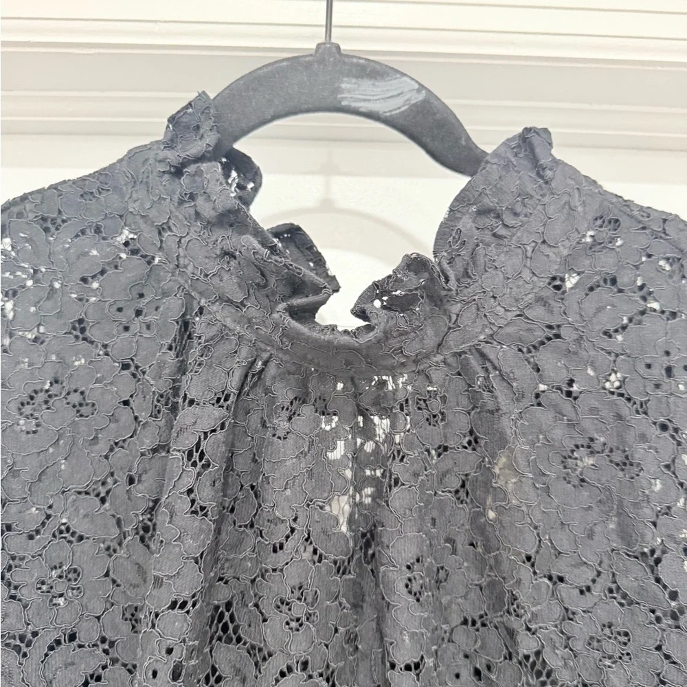 J. Crew Charcoal Lace Long Sleeve Dress - Picture 5 of 12